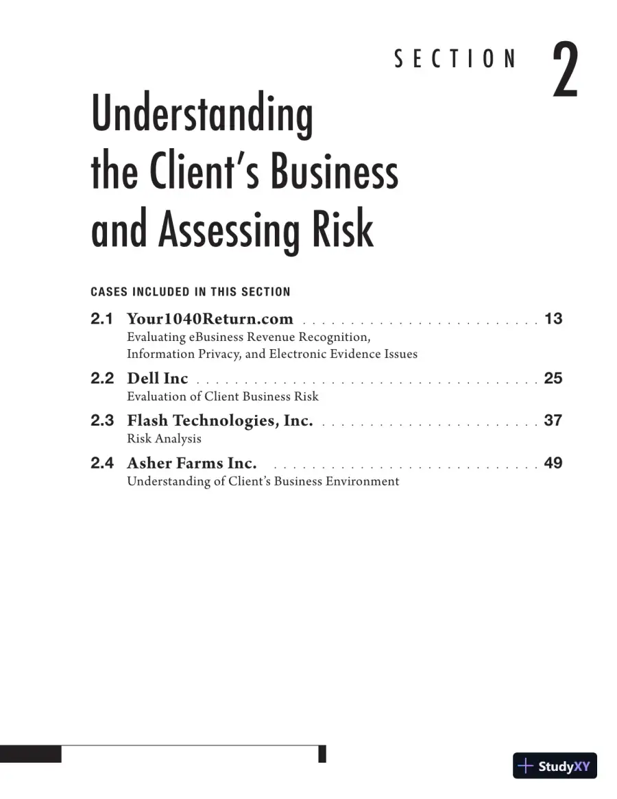 Solution Manual for Auditing Cases: An Interactive Learning Approach, 5th Edition, page 24