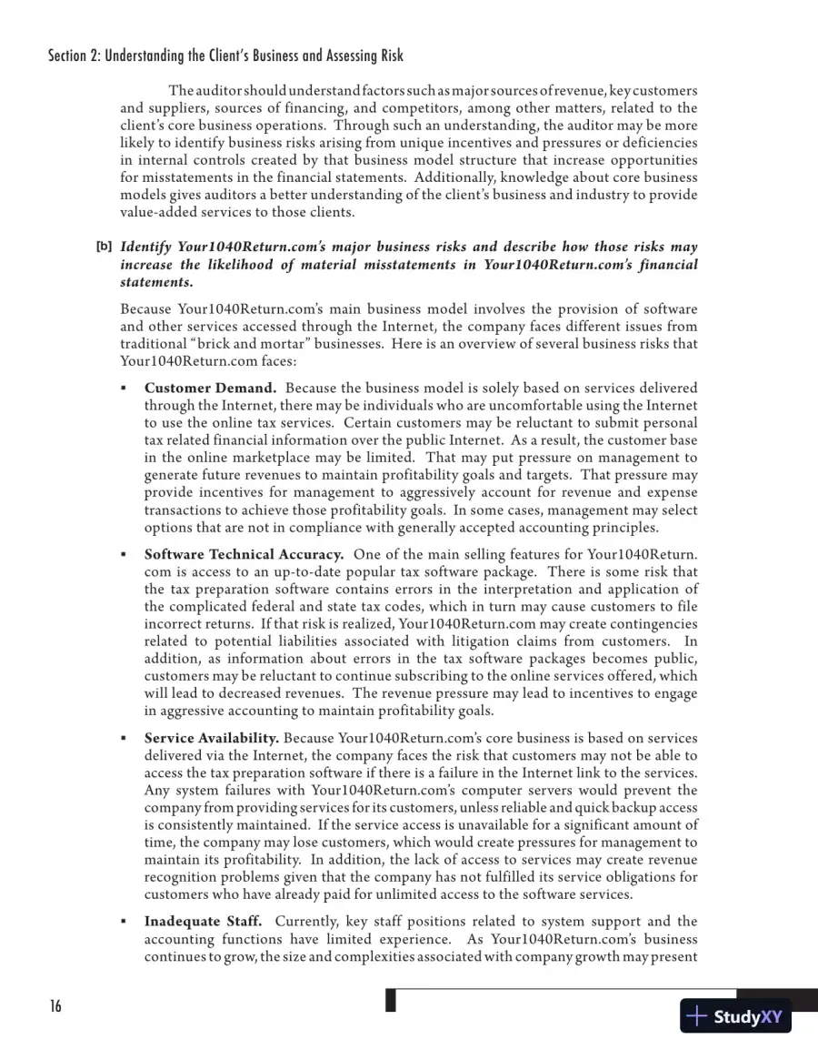 Solution Manual for Auditing Cases: An Interactive Learning Approach, 5th Edition, page 29
