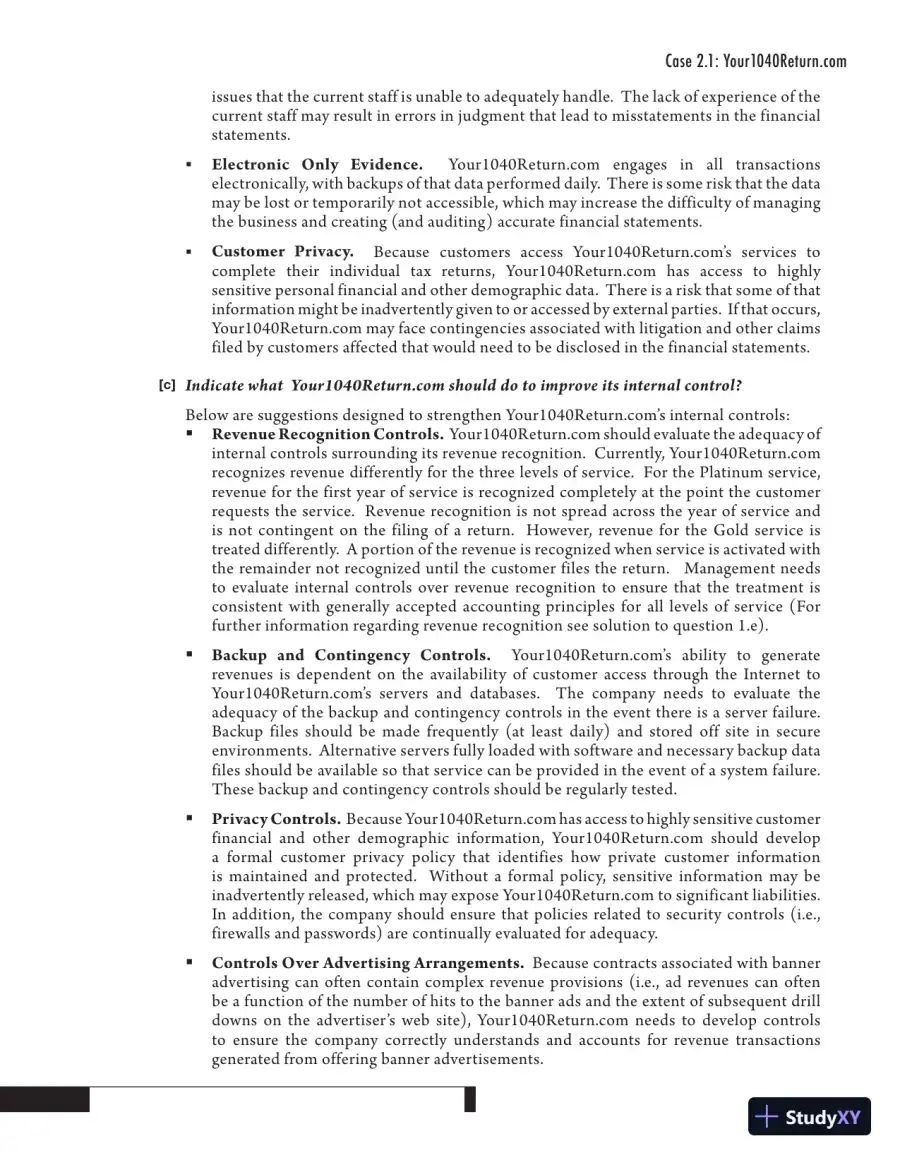 Solution Manual for Auditing Cases: An Interactive Learning Approach, 5th Edition, page 30