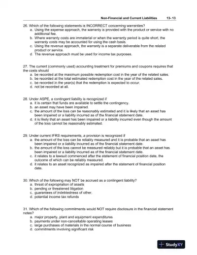 Intermediate Accounting, Volume 2, 10th Canadian Edition Test Bank - Page 14 preview image