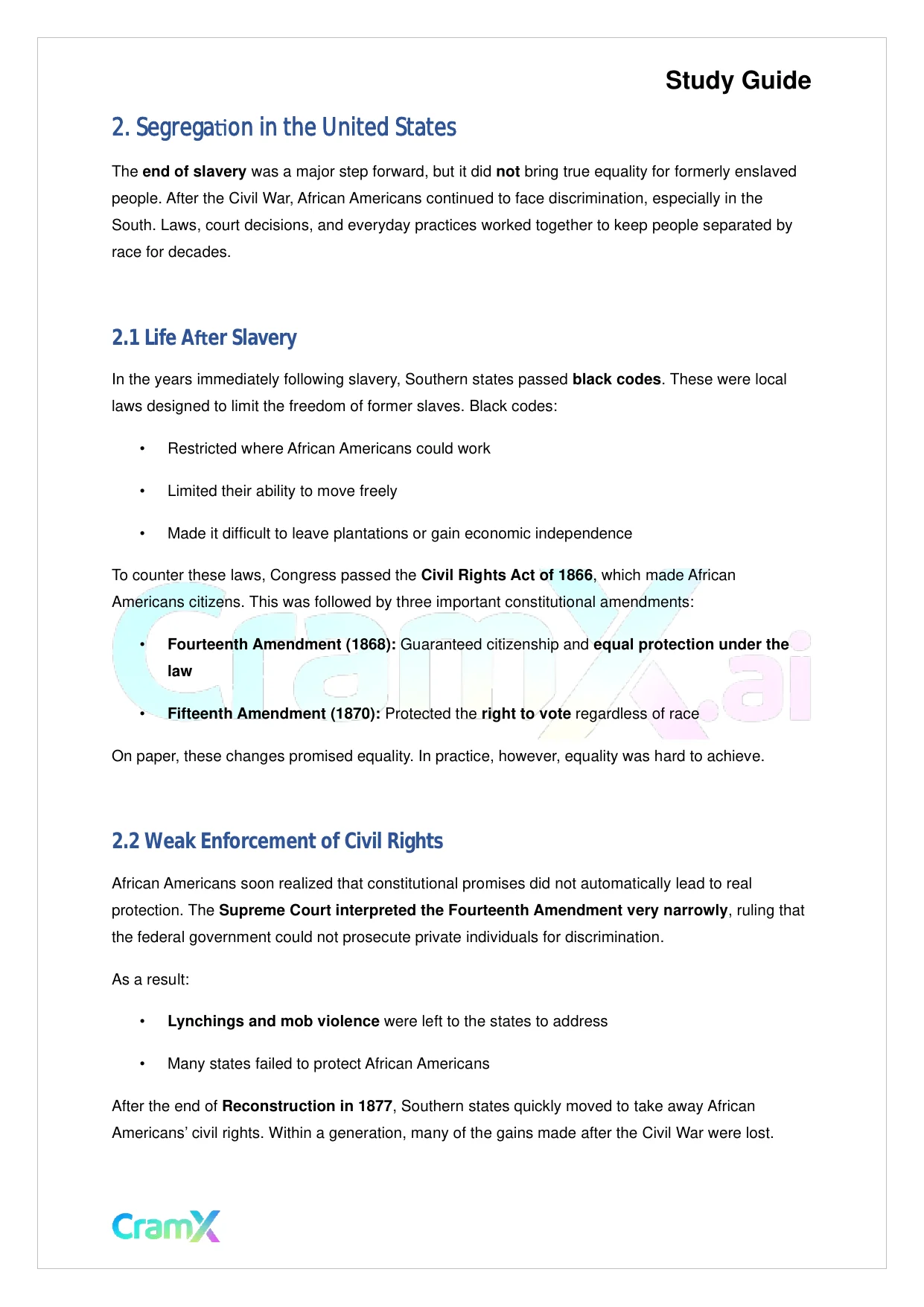 American Government - Civil Rights - Page 4 preview image