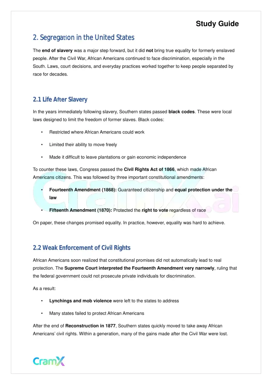 American Government - Civil Rights, page 4