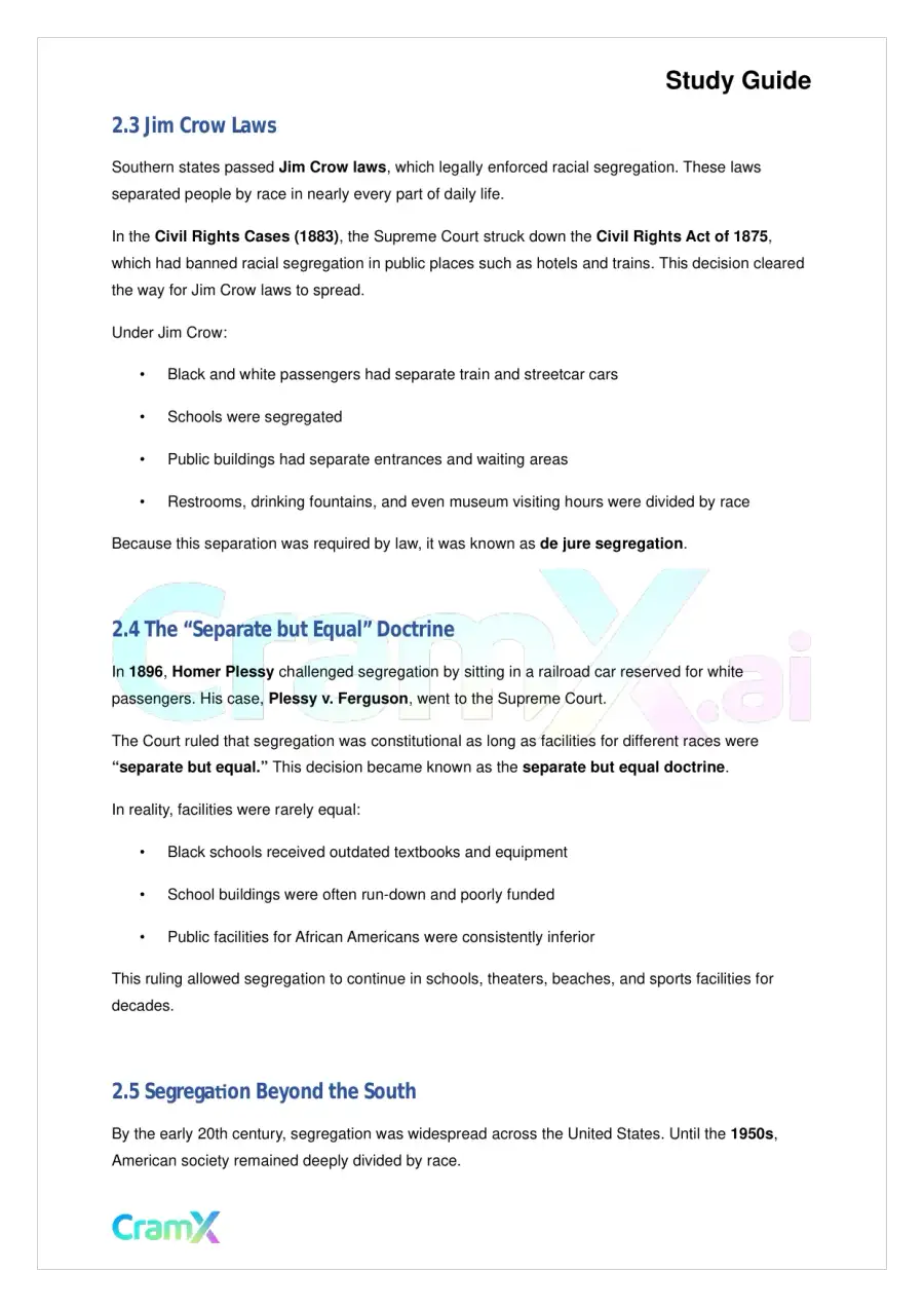 American Government - Civil Rights, page 5