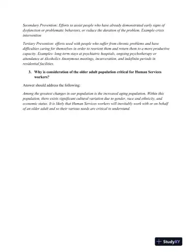 An Overview of the Human Services 2nd Edition Test Bank - Page 11 preview image