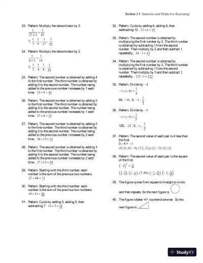Solution Manual for Thinking Mathematically, 7th Edition - Page 7 preview image