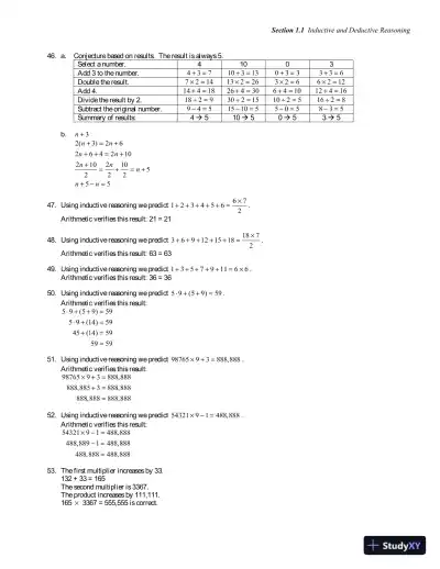 Solution Manual for Thinking Mathematically, 7th Edition - Page 9 preview image