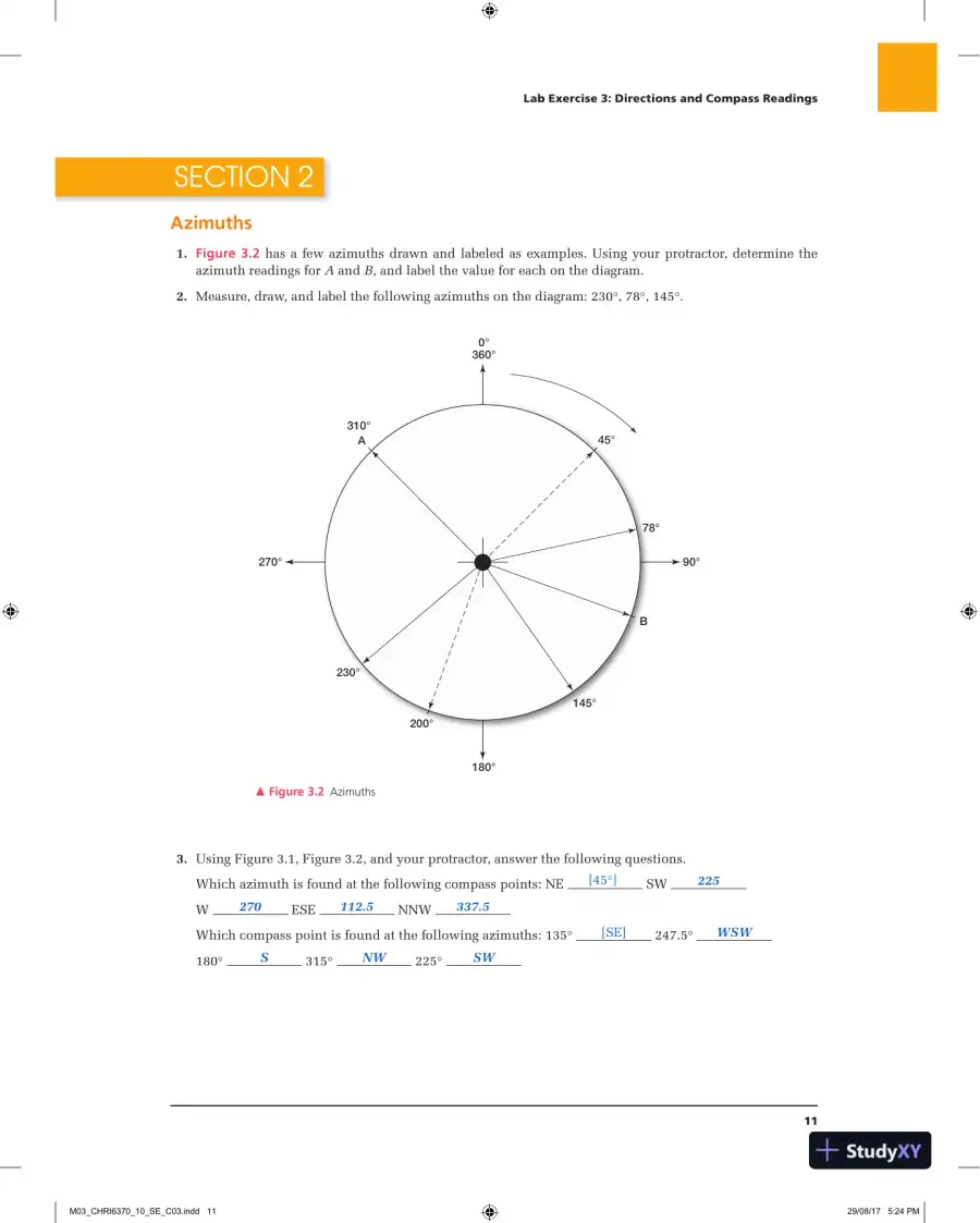 Applied Physical Geography: Geosystems in the Laboratory, 10th Edition Solution Manual, page 12