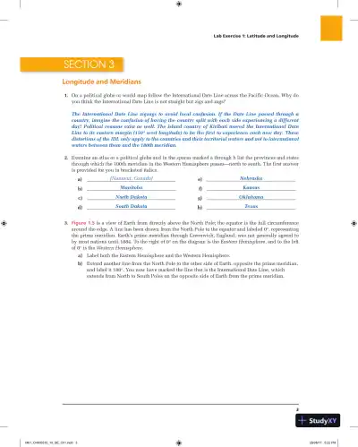 Applied Physical Geography: Geosystems in the Laboratory, 10th Edition Solution Manual - Page 4 preview image