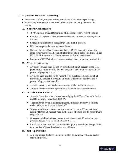 Test Bank for Juvenile Delinquency, 10th Edition - Page 14 preview image