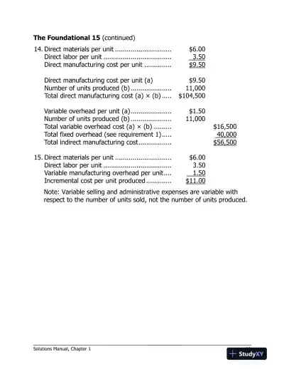 Solution Manual For Managerial Accounting, 17th Edition - Page 12 preview image