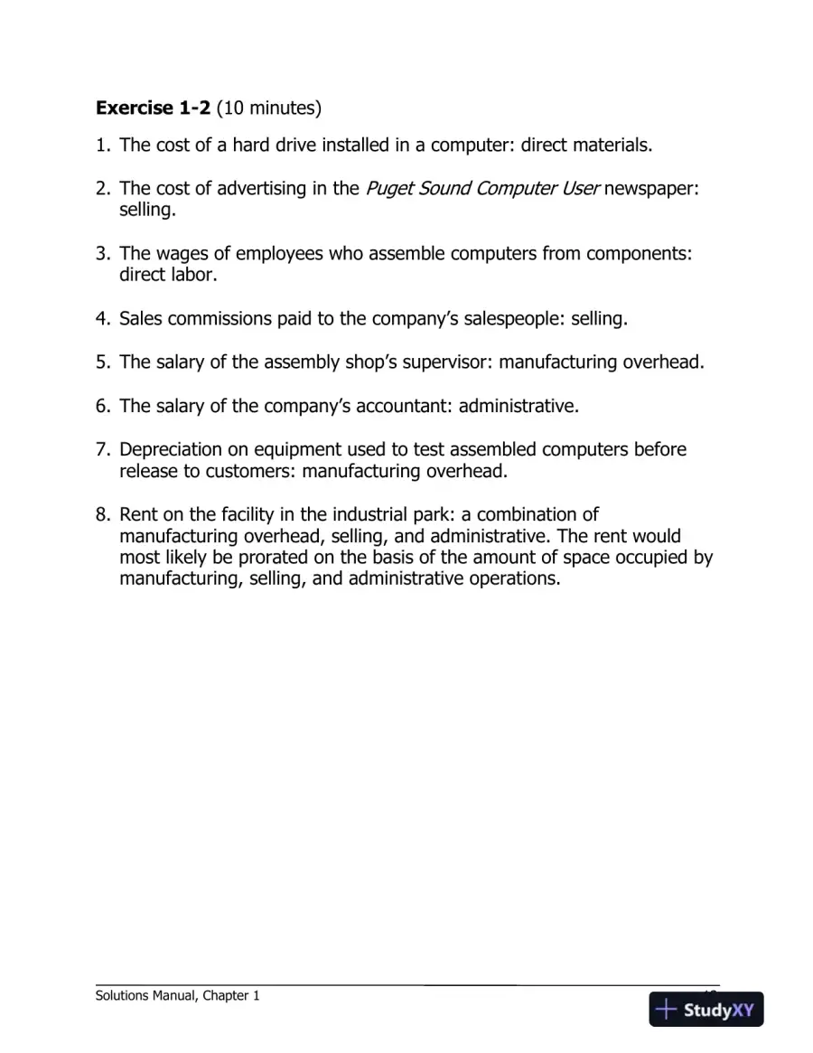 Solution Manual For Managerial Accounting, 17th Edition, page 14