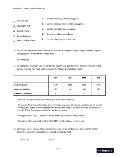 Solution Manual For Operations and Supply Chain Management, 16th Edition - Page 12 preview image