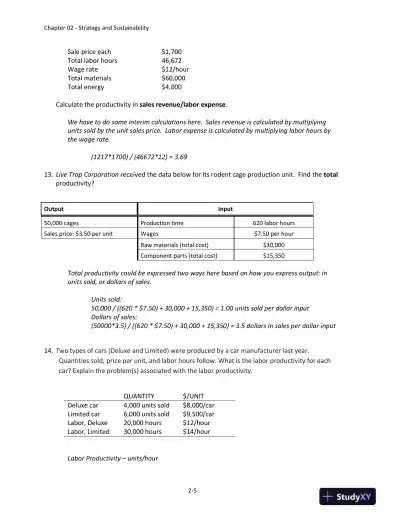 Solution Manual For Operations and Supply Chain Management, 16th Edition - Page 13 preview image