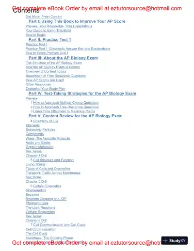 Princeton Review AP Biology Premium Prep, 2023: 6 Practice Tests + Complete Content Review (2022) - Page 5 preview image