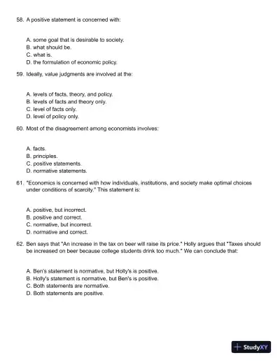 Microeconomics 17th Edition Test Bank - Page 13 preview image