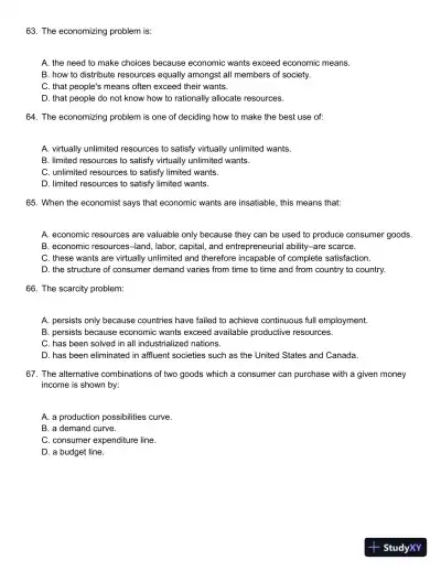 Microeconomics 17th Edition Test Bank - Page 14 preview image