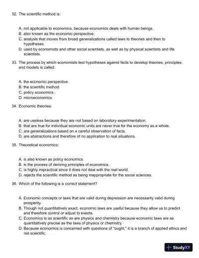 Microeconomics 17th Edition Test Bank - Page 8 preview image