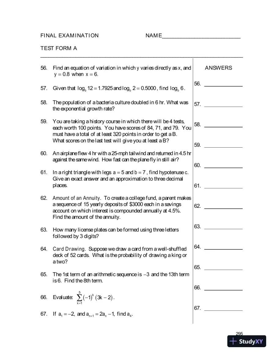 Solution Manual for College Algebra with Intermediate Algebra A Blended Course, page 10