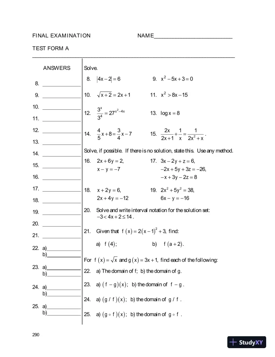 Solution Manual for College Algebra with Intermediate Algebra A Blended Course, page 5
