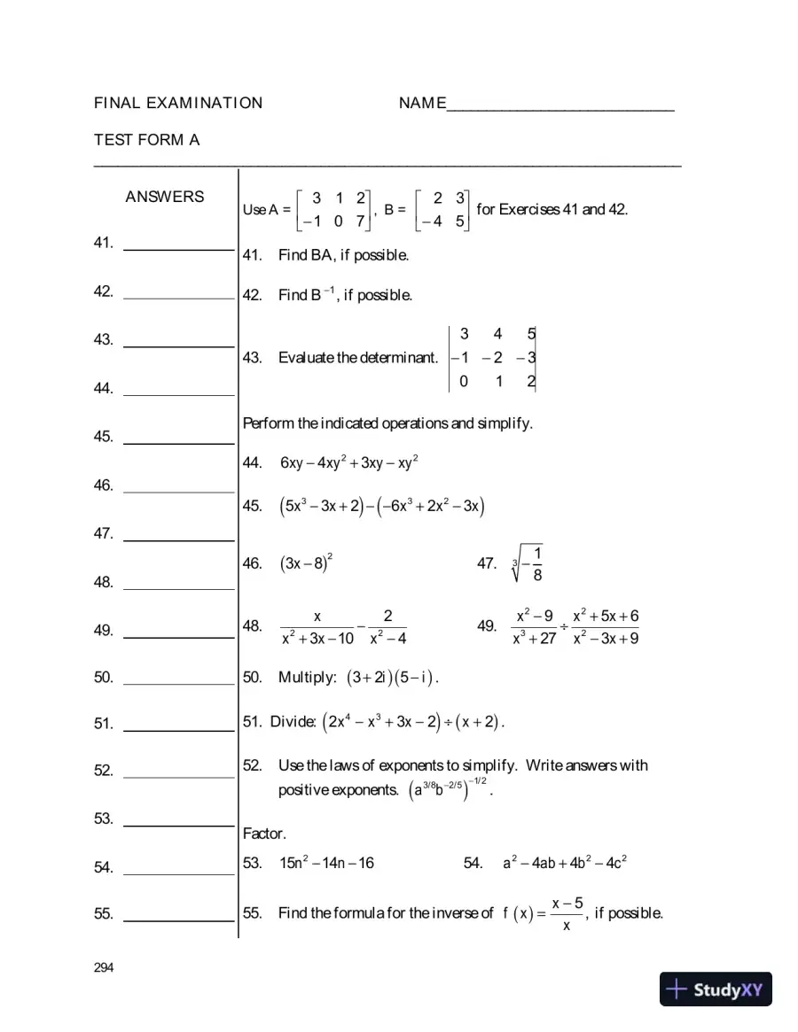 Solution Manual for College Algebra with Intermediate Algebra A Blended Course, page 9