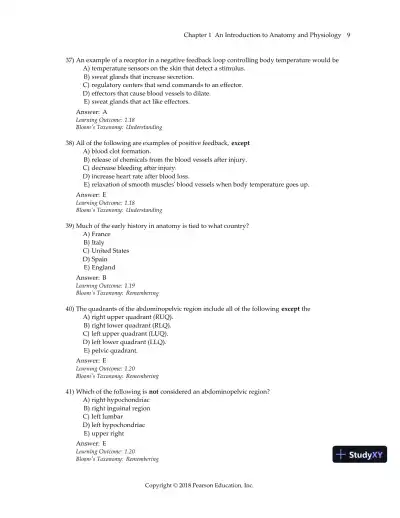 Test Bank For Visual Anatomy & Physiology, 3rd Edition - Page 12 preview image