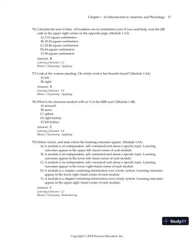 Test Bank For Visual Anatomy & Physiology, 3rd Edition - Page 20 preview image