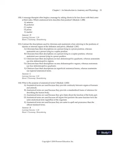 Test Bank For Visual Anatomy & Physiology, 3rd Edition - Page 26 preview image