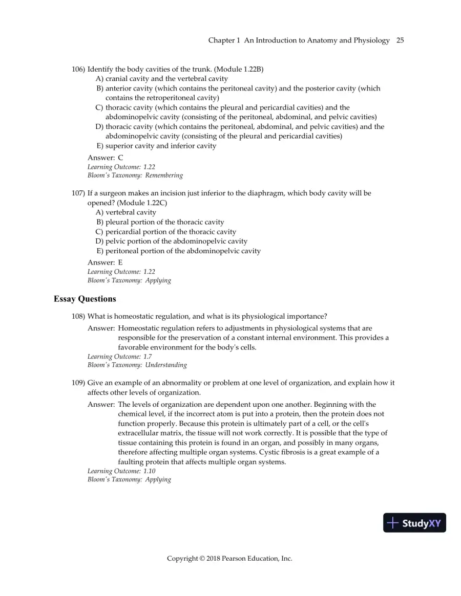 Test Bank For Visual Anatomy & Physiology, 3rd Edition, page 28