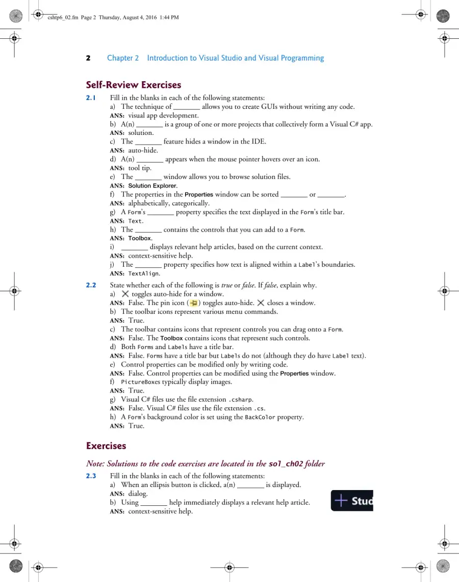Solution Manual for Visual C# How to Program, 6th Edition, page 12
