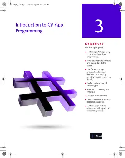 Solution Manual for Visual C# How to Program, 6th Edition - Page 14 preview image