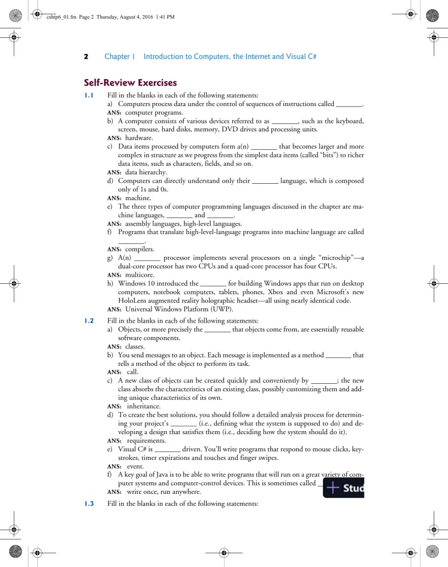 Solution Manual for Visual C# How to Program, 6th Edition, page 3