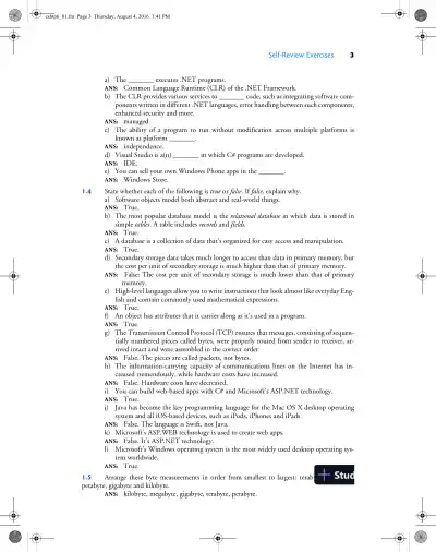 Solution Manual for Visual C# How to Program, 6th Edition - Page 4 preview image