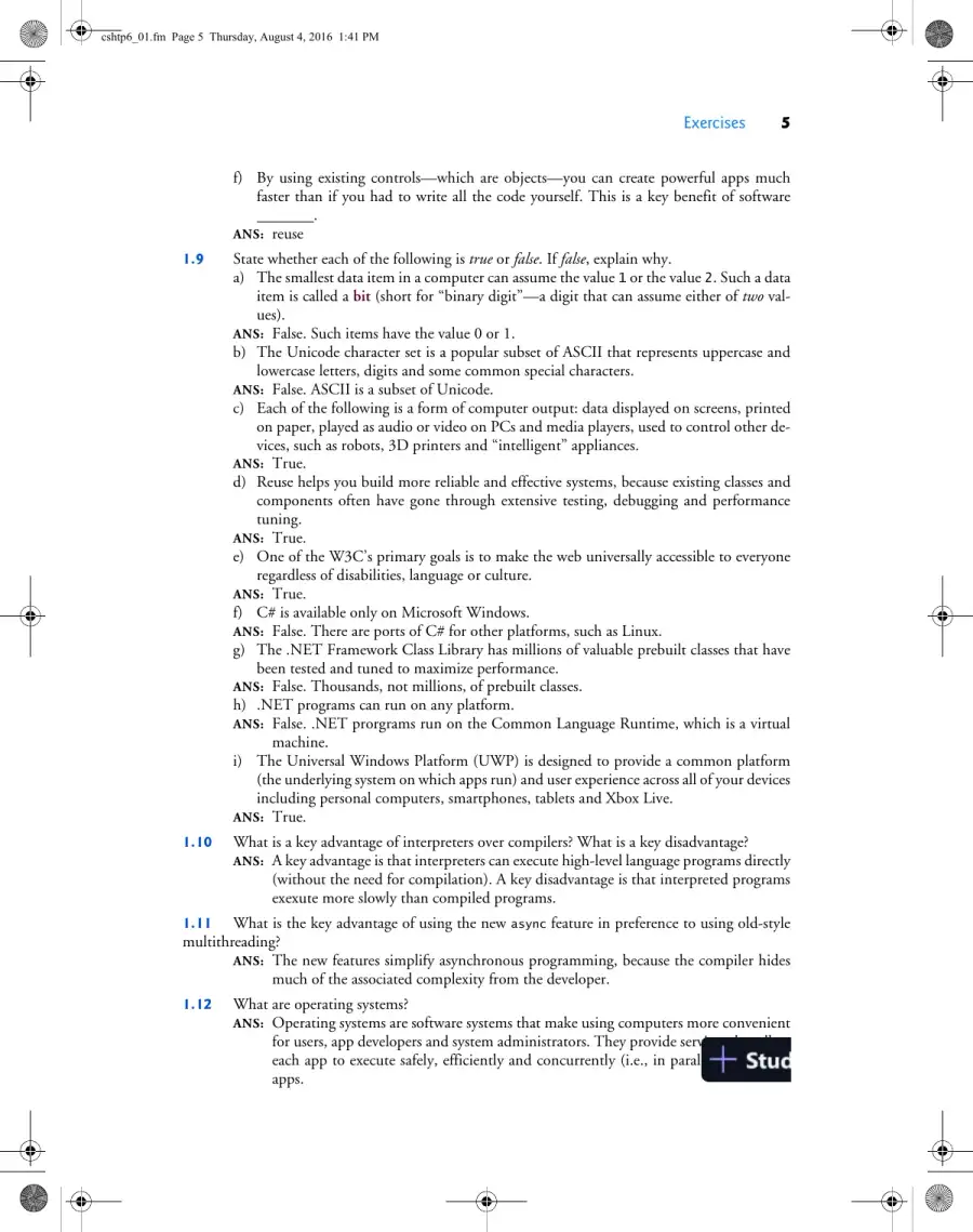 Solution Manual for Visual C# How to Program, 6th Edition, page 6
