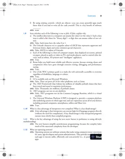 Solution Manual for Visual C# How to Program, 6th Edition - Page 6 preview image