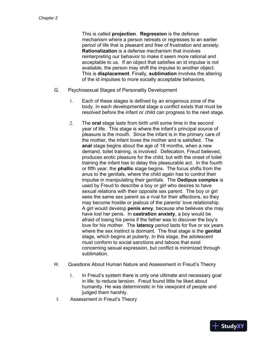 Theories Of Personality, Australian Edition Class Notes, page 11