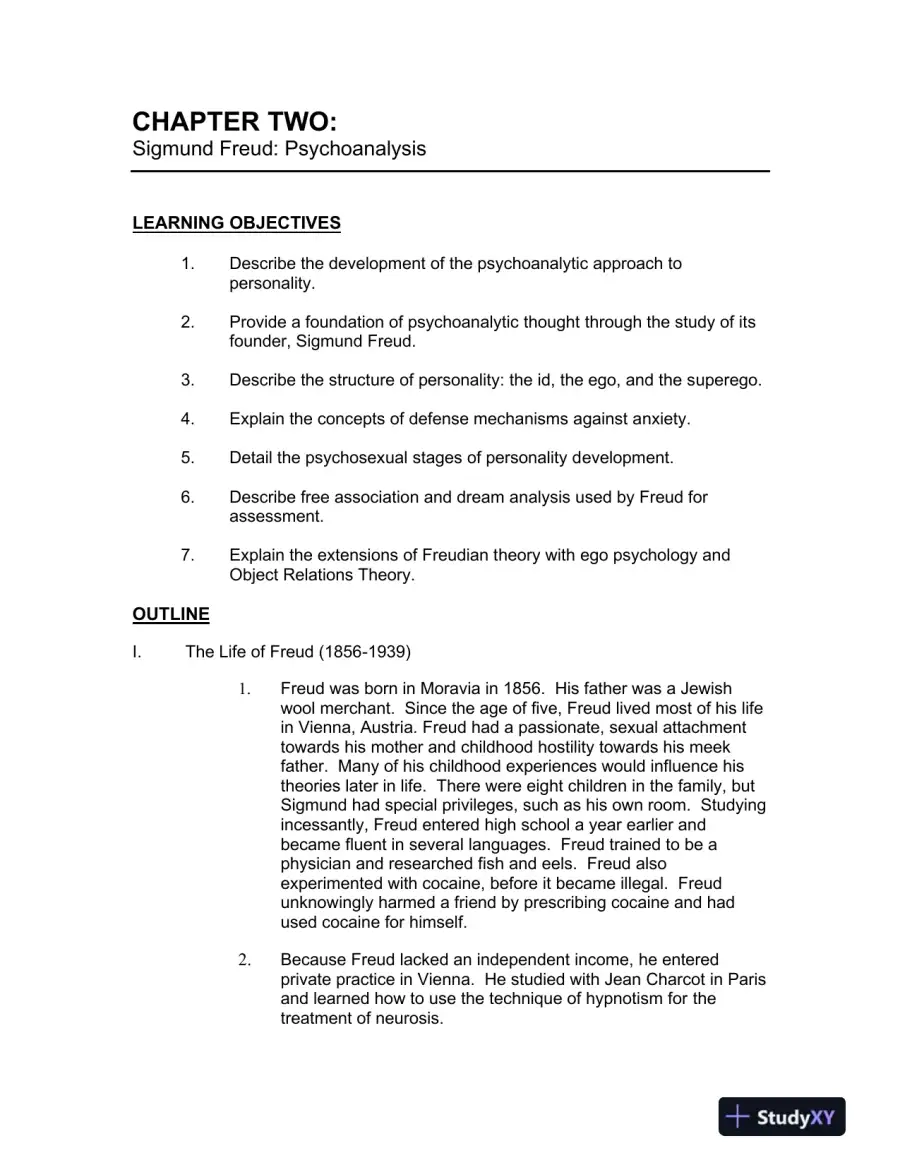 Theories Of Personality, Australian Edition Class Notes, page 8