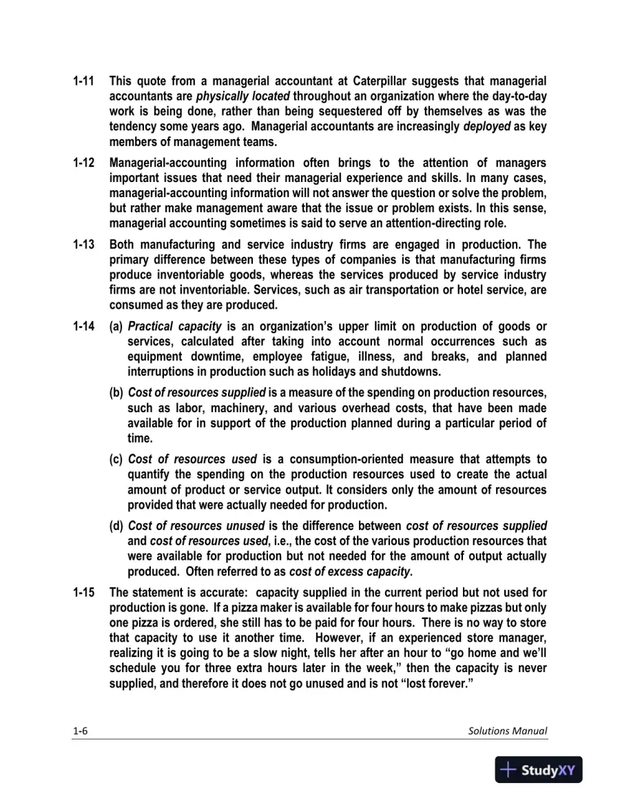 Solution Manual for Managerial Accounting: Creating Value in a Dynamic Business Environment, 12th Edition, page 7