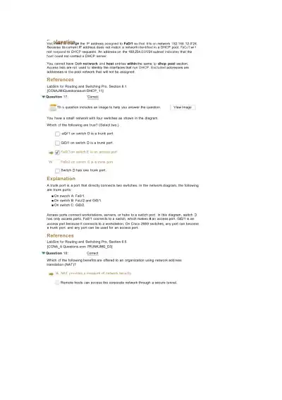 CCNA Practice Exam 5 - Page 11 preview image