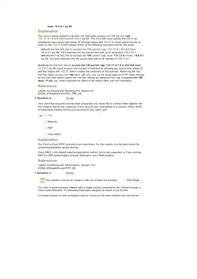 CCNA Practice Exam 5 - Page 3 preview image