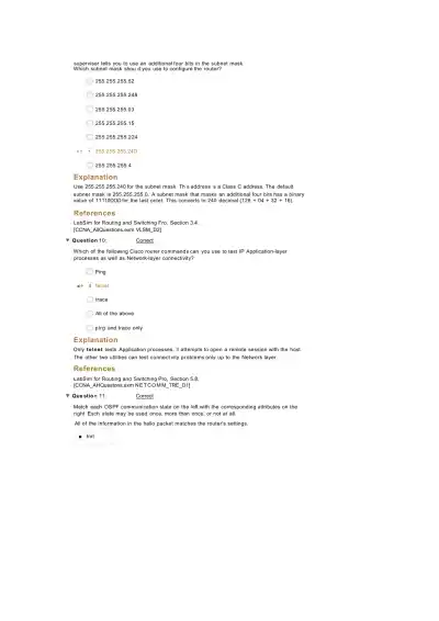 CCNA Practice Exam 5 - Page 6 preview image
