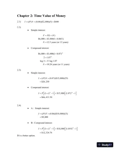 Solution Manual for An Elementary Introduction to Mathematical Finance , 3rd Edition - Page 3 preview image