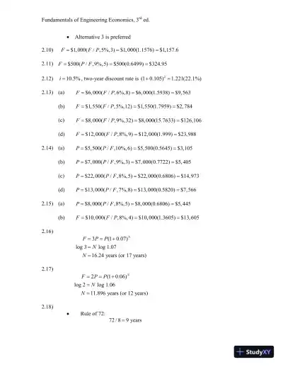 Solution Manual for An Elementary Introduction to Mathematical Finance , 3rd Edition - Page 5 preview image