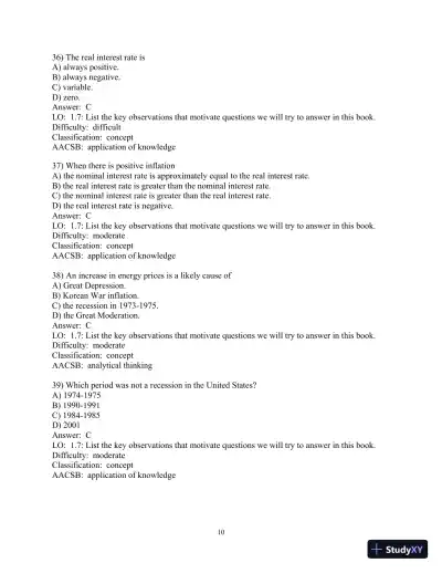 Test Bank for Macroeconomics, 6th Edition - Page 11 preview image