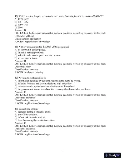 Test Bank for Macroeconomics, 6th Edition - Page 12 preview image