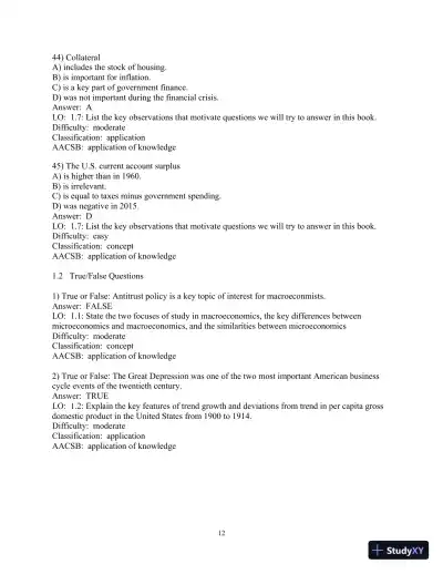 Test Bank for Macroeconomics, 6th Edition - Page 13 preview image