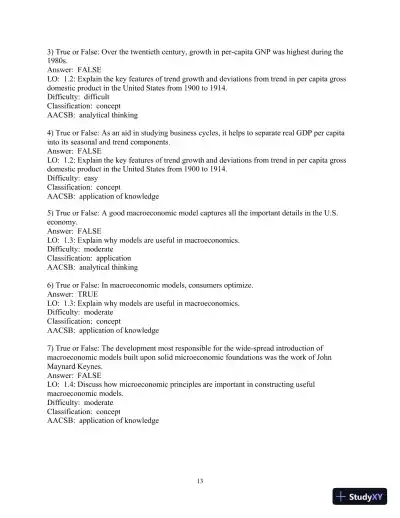 Test Bank for Macroeconomics, 6th Edition - Page 14 preview image
