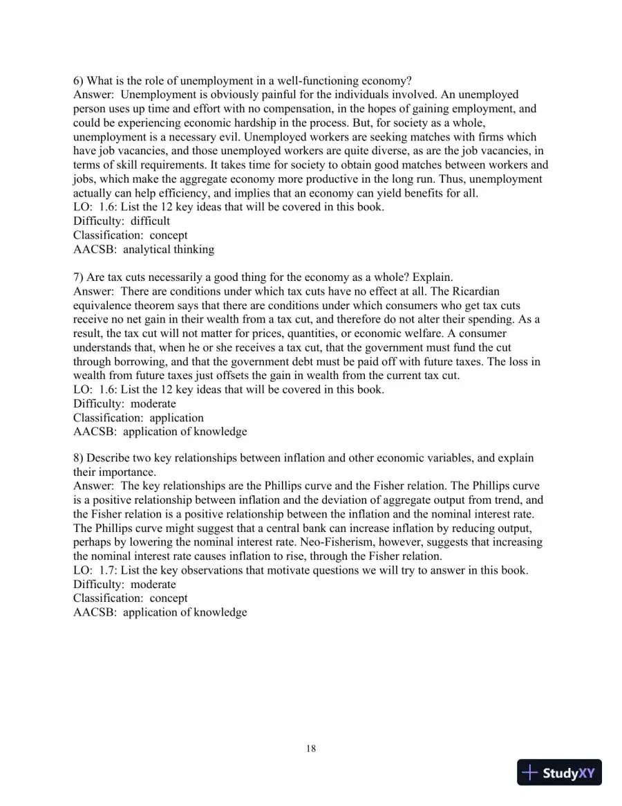 Test Bank for Macroeconomics, 6th Edition, page 19