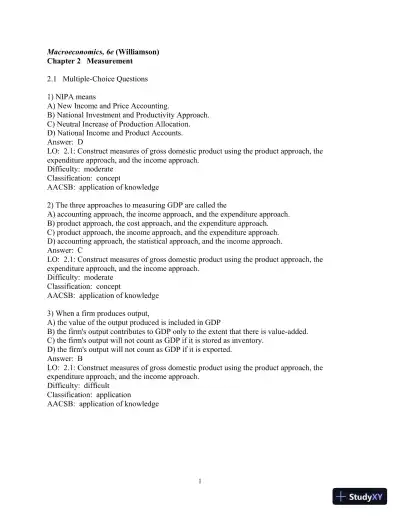 Test Bank for Macroeconomics, 6th Edition - Page 21 preview image