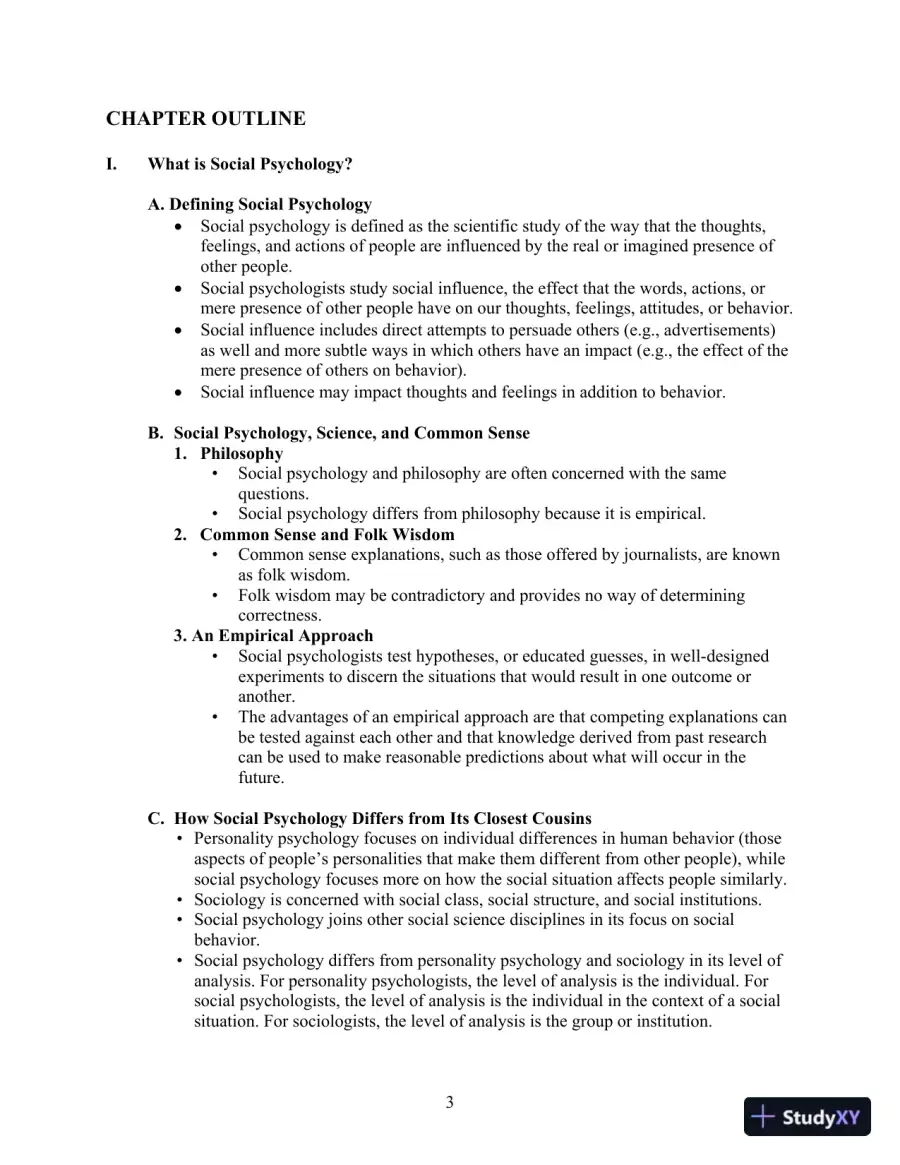 Test Bank For Social Psychology, 8th Edition, page 13