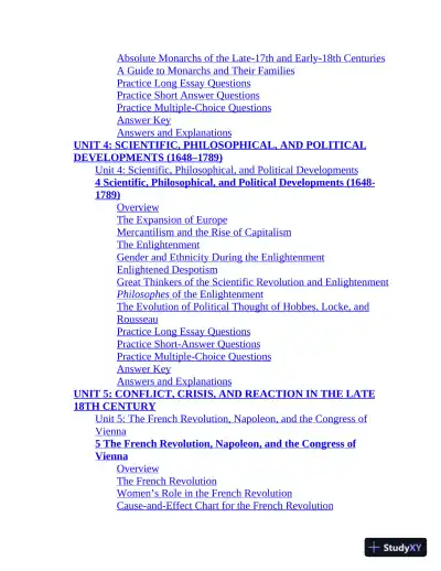 AP European History Premium: With 5 Practice Tests (2022) - Page 12 preview image